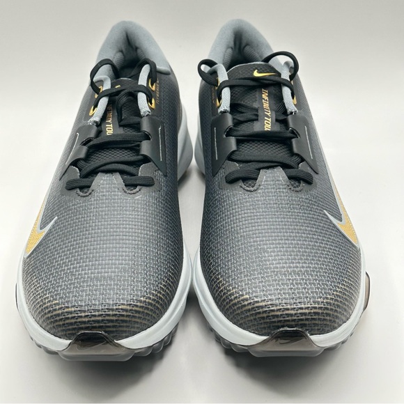 Men’s - Nike Air Zoom Infinity Tour 2 Black Gold Golf FD0217-003 New - Picture 2 of 16